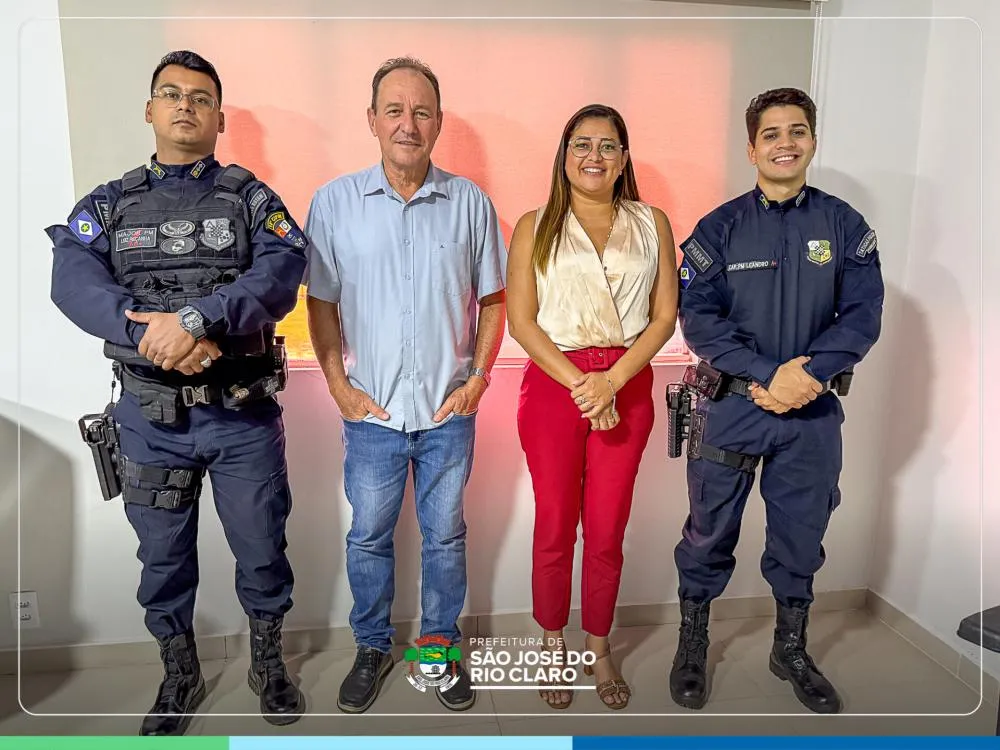 Prefeitura recebe representantes da Polícia Militar para tratar sobre prevenção às queimadas e fortalecimento da segurança no município