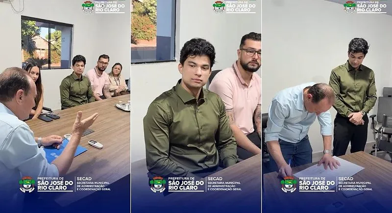 Thiago da Cunha Aguiar toma posse como novo procurador de São José do Rio Claro