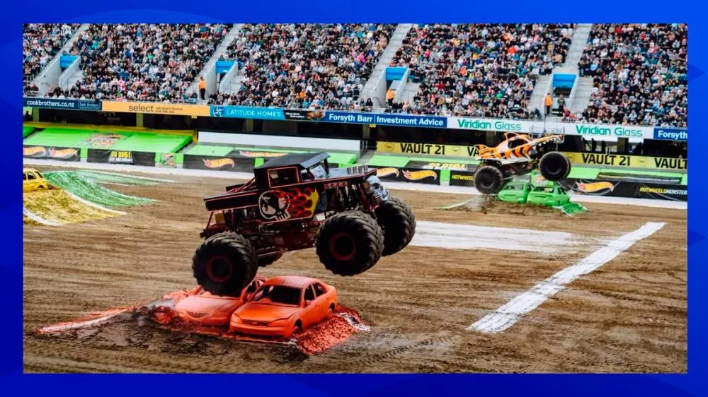Espetáculo de gigantes: Hot Wheels Monster Trucks Live anuncia show inédito na Arena Pantanal