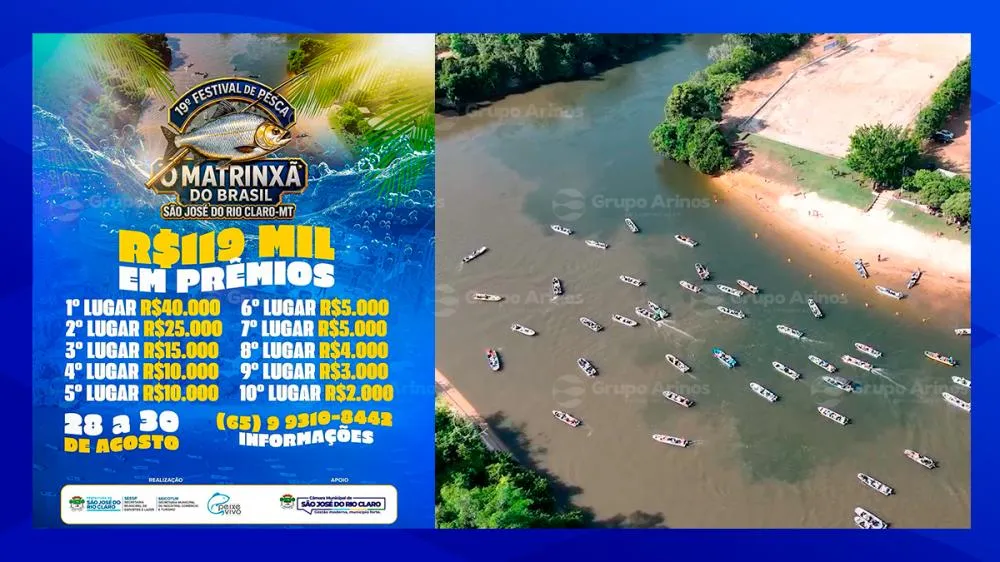 Premiação histórica: 19º Festival de Pesca de São José do Rio Claro vai distribuir R$ 119 mil aos vencedores