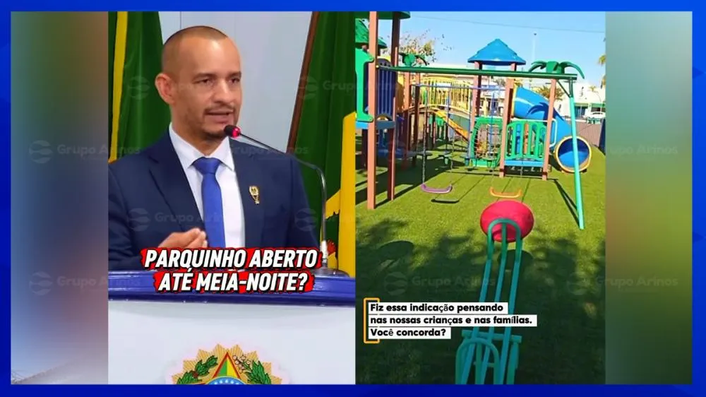 “Só em São José?”: Proposta para estender horário do parquinho da Praça Central gera debate e comparações na web